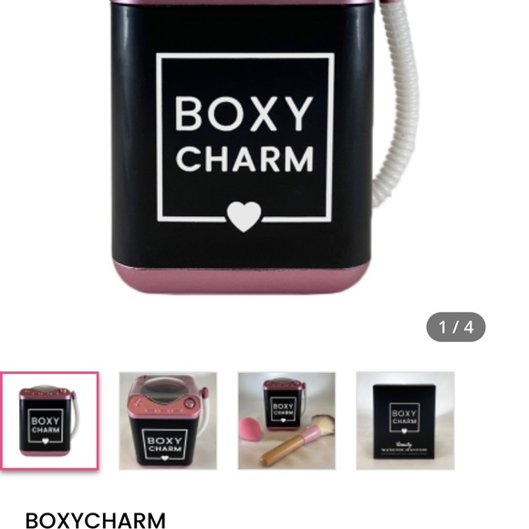 Boxy Charm Washer for Brushes & Blender Sponges Plus 1 Pair Acrylic Earrings - Picture 2 of 5